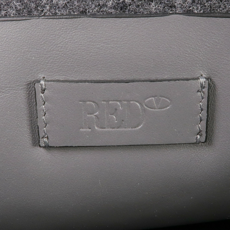 Valentino 毛氈Tote Bag銀扣手挽袋-11