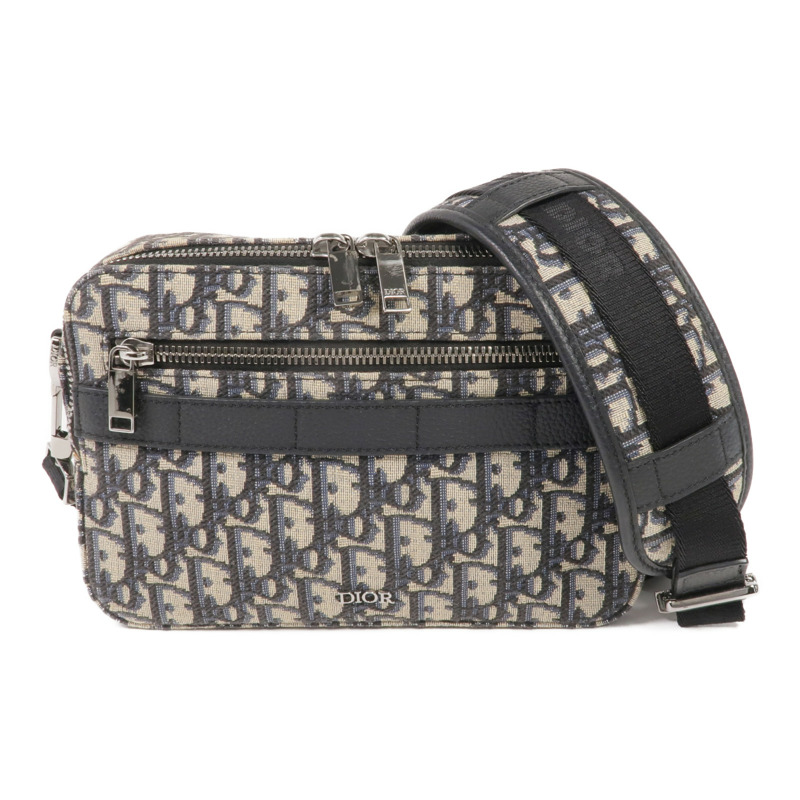 Dior 帆布Safari Messenger Bag銀扣肩背袋-0