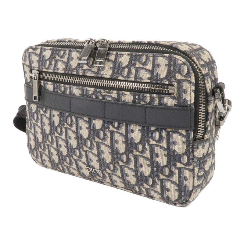 Dior 帆布Safari Messenger Bag銀扣肩背袋-2