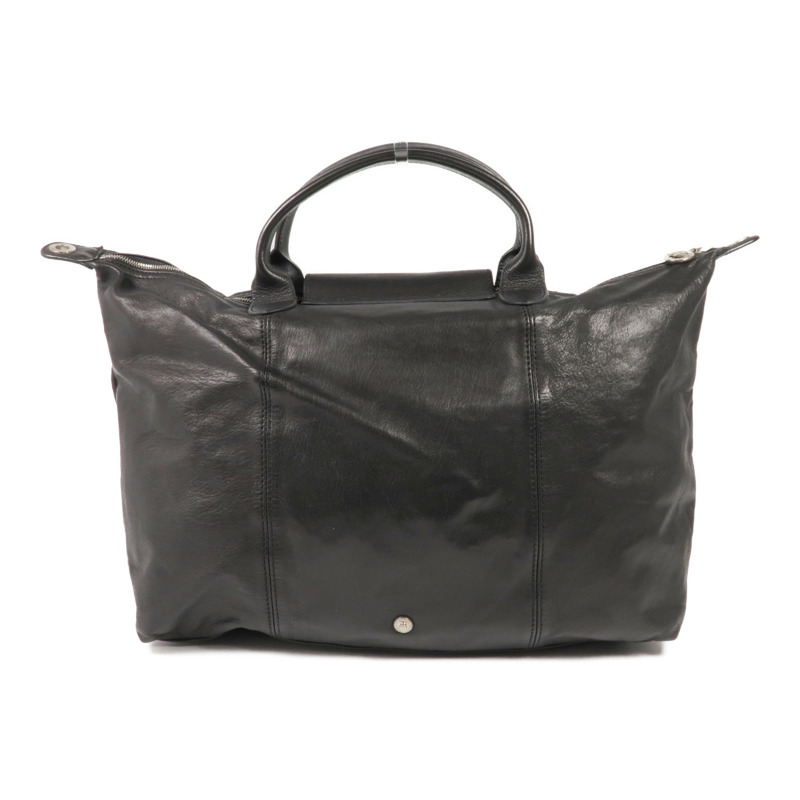 Longchamp 牛皮皮革2 Way Shoulder銀扣手挽肩背兩用袋-1