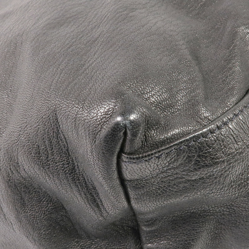 Longchamp 牛皮皮革2 Way Shoulder銀扣手挽肩背兩用袋-8