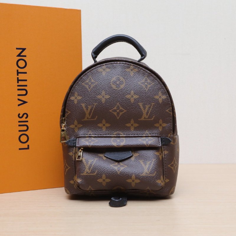 LOUIS VUITTON PalmSprings小書包Mini17老花PVC2018肩背包-0