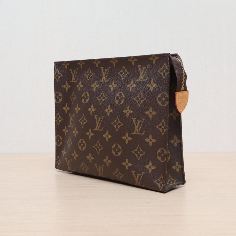 LOUIS VUITTON PocheToilette26號洗漱包老花PVC2017肩背包-2