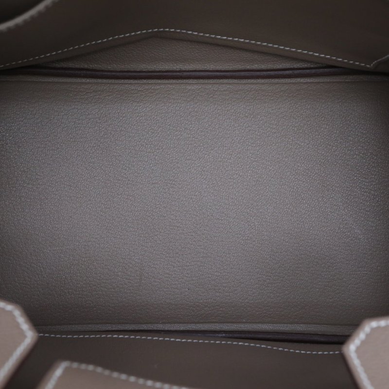 HERMES Birkin3018大象灰Togo皮Y刻金扣肩背包-2