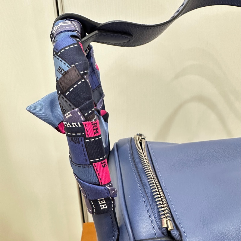 ꧁ Hermès🔹Lindy 30 編織背帶款🔹寶石藍꧂-2