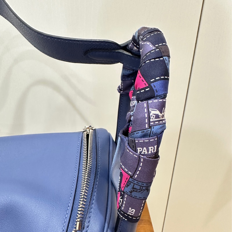 ꧁ Hermès🔹Lindy 30 編織背帶款🔹寶石藍꧂-3