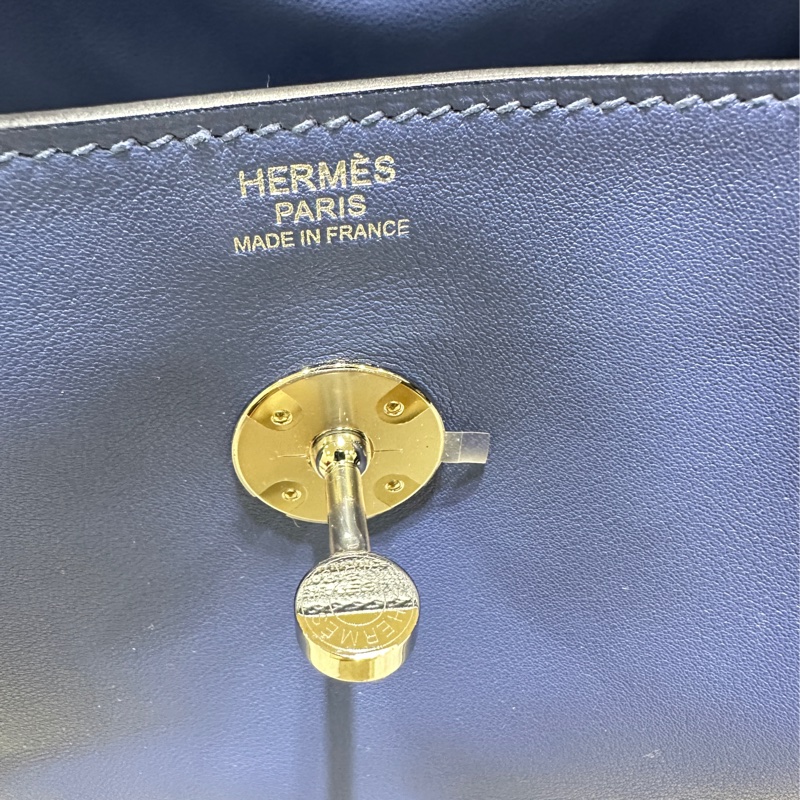 ꧁ Hermès🔹Lindy 30 編織背帶款🔹寶石藍꧂-10