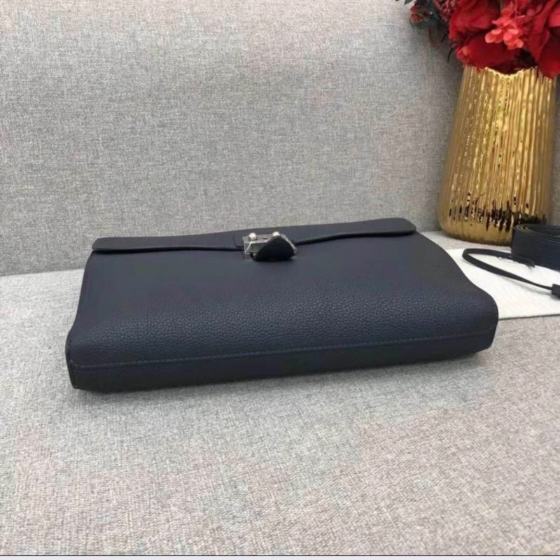 Hermes愛馬sac a depeches29午夜藍銀扣單肩斜挎手包Z刻,一包多用途-2