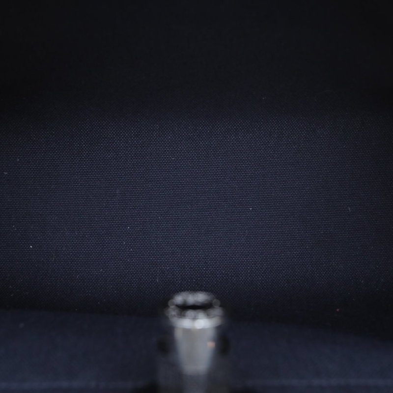 HERMES Herbag3189黑色帆布/Hunter牛皮W刻銀扣肩背包-4