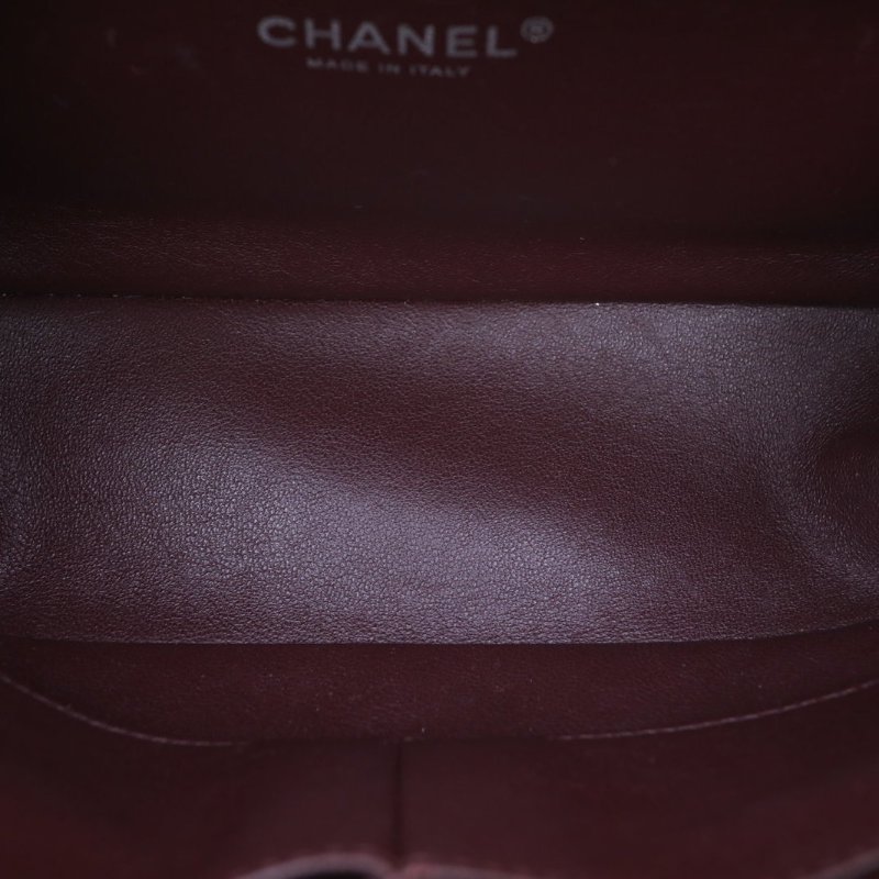 CHANEL TrendyCC保齡球包中號26藍色羊皮21開銀扣肩背包-3