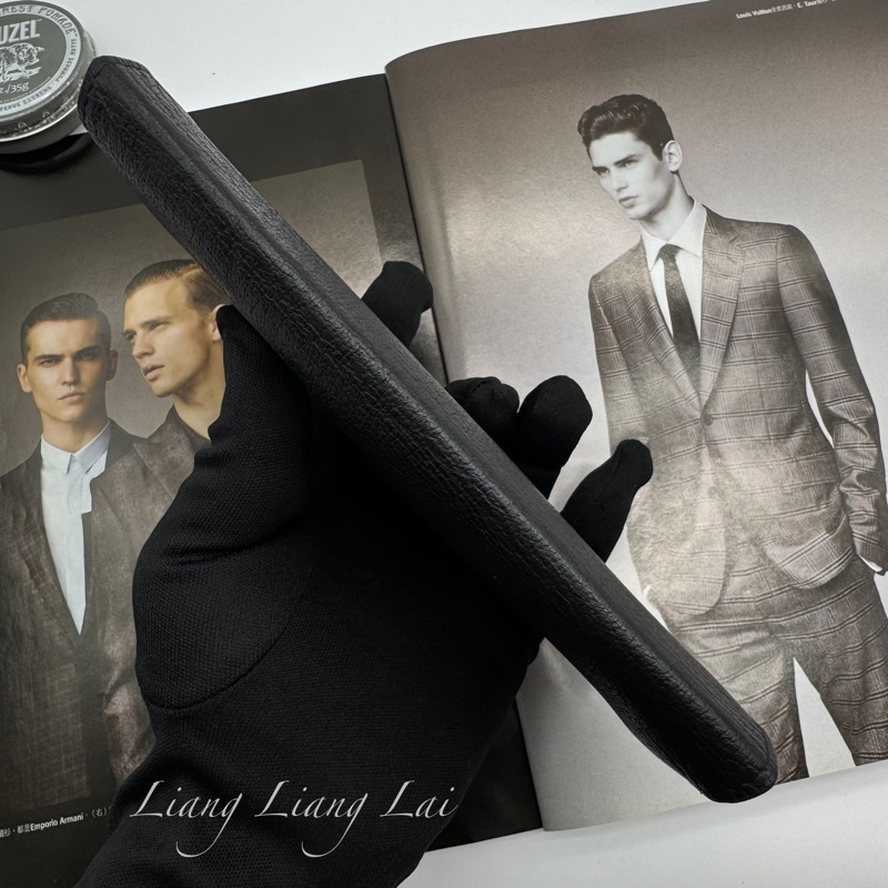 GUCCI GG Marmont 荔枝紋黑色扣式長夾-17