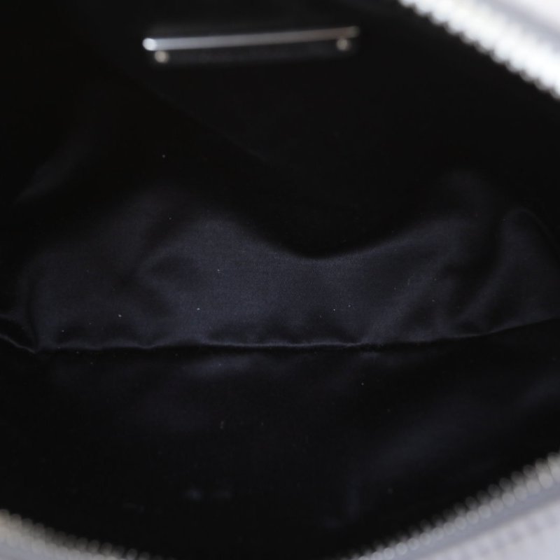 MIU MIU 灰色羊皮雙層拉鏈相機包斜挎包肩背包-2