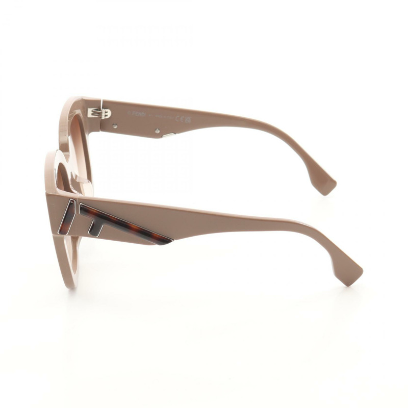 FENDI F 標誌太陽眼鏡 40098F 45F 醋酸纖維粉色 新款 女士-2