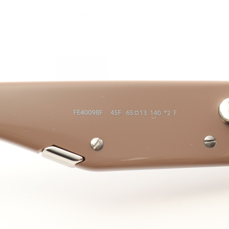 FENDI F 標誌太陽眼鏡 40098F 45F 醋酸纖維粉色 新款 女士-4
