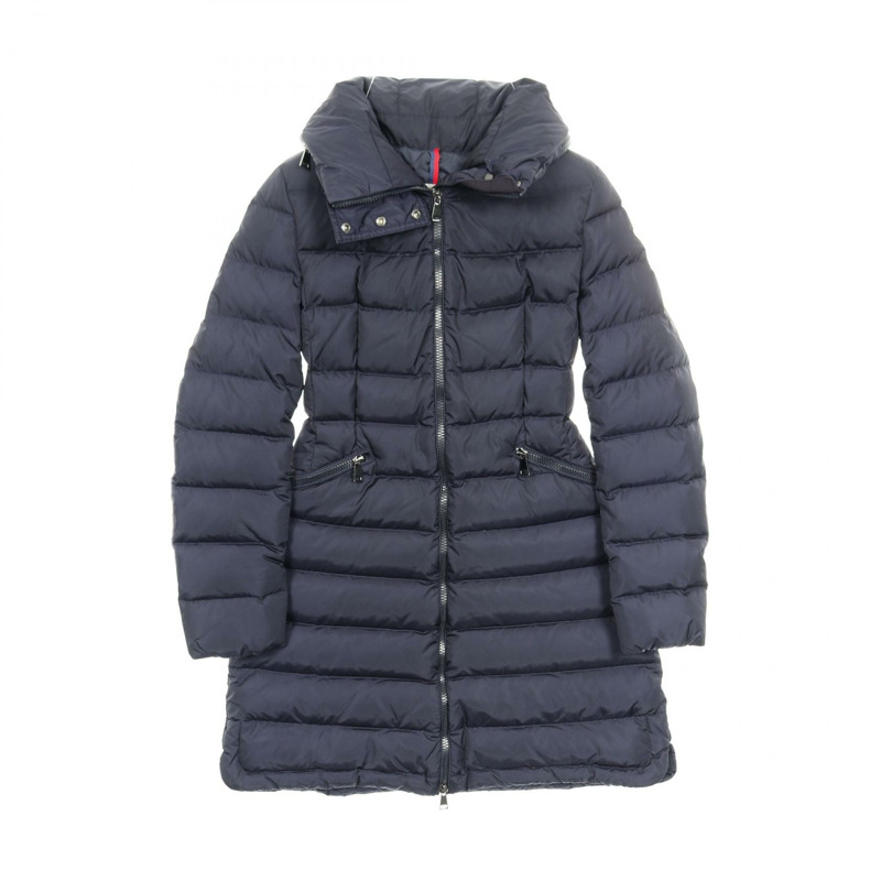 MONCLER FLAMMETTE 羽絨外套 4993105 尼龍 海軍藍 #00 二手 女款-0