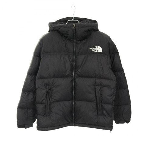 THE NORTH FACE NUPTSE 帶帽羽絨外套 ND92331 尼龍黑 #M 二手男款