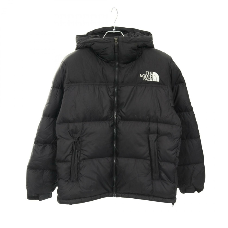 THE NORTH FACE NUPTSE 帶帽羽絨外套 ND92331 尼龍黑 #M 二手男款-0