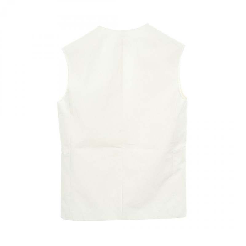 JIL SANDER 女士背心 J03BN0110 純棉 白色 #32 二手-1