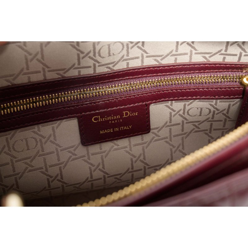 DIOR迪奧Lady Dior大型Cannage籐格紋羊皮包-3