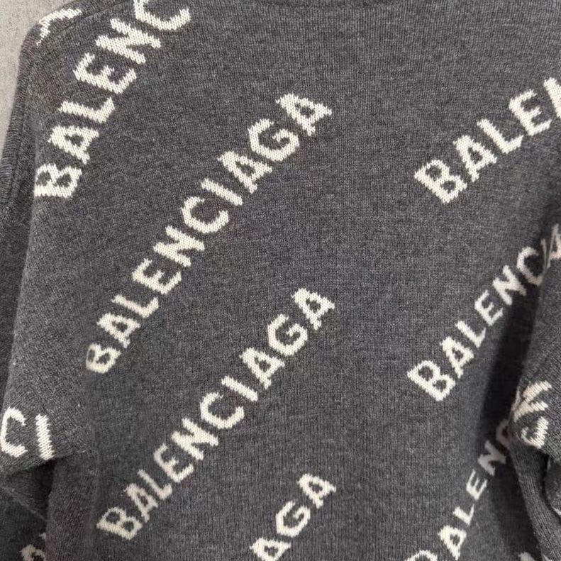 Balenciaga 巴黎世家 滿印Logo 針織毛衣 XS碼-4