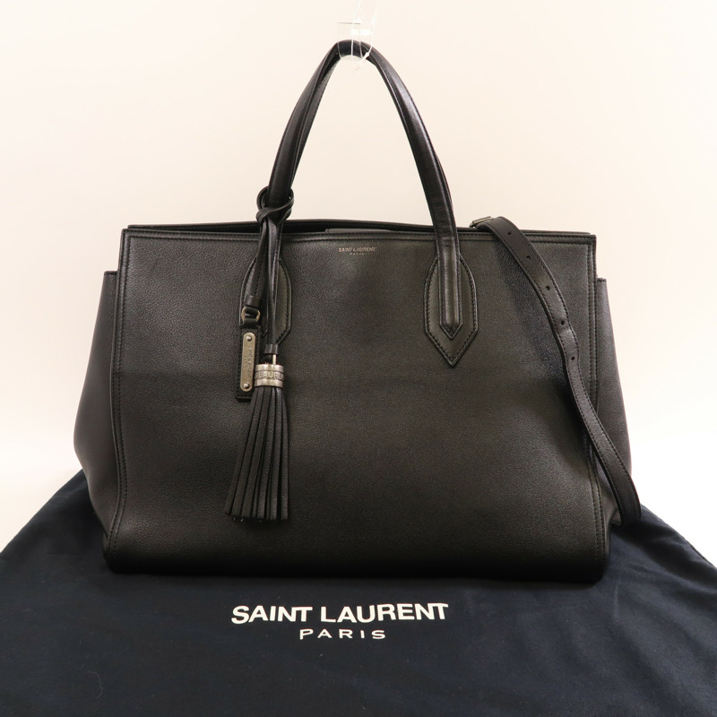 黑色 牛皮 Amber 两用包【SAINT LAURENT YSL 聖羅蘭】-7