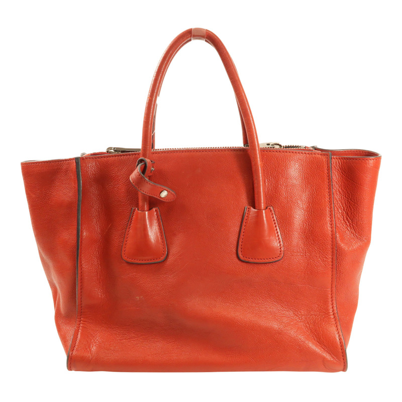 紅色 牛皮 两用包【PRADA 普拉達】-1