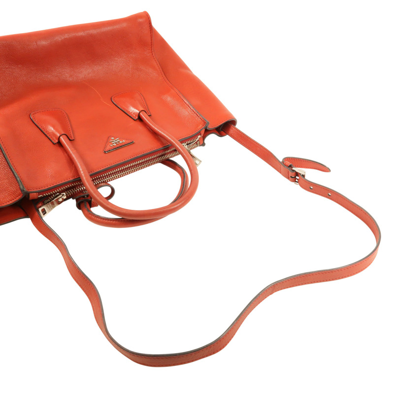 紅色 牛皮 两用包【PRADA 普拉達】-6