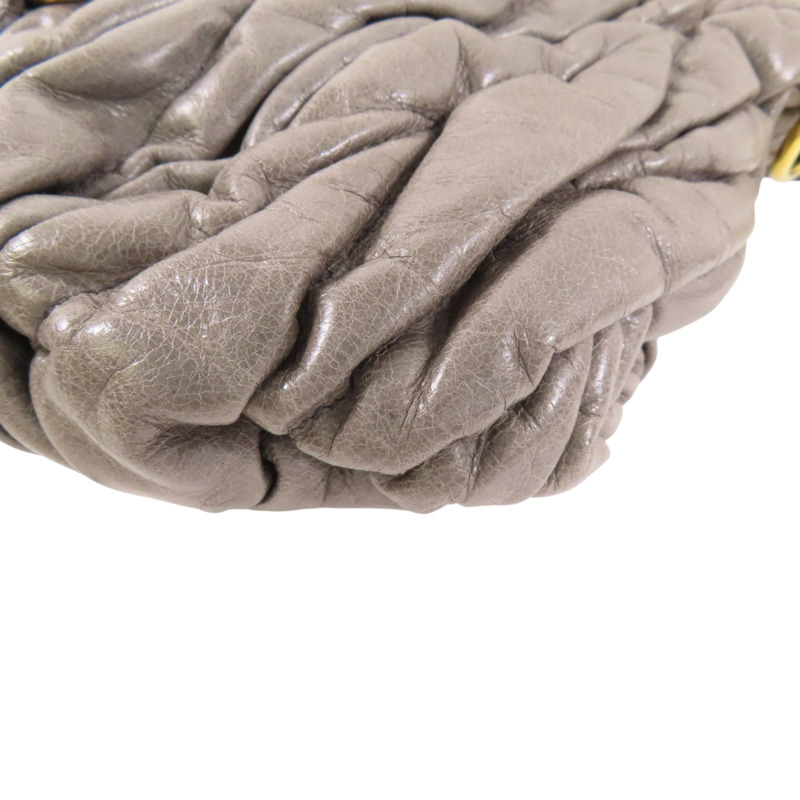 灰色 牛革 兩用包【MIU MIU 繆繆】-8