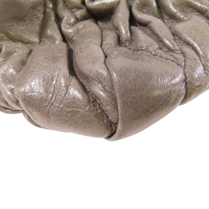 灰色 牛革 兩用包【MIU MIU 繆繆】-9