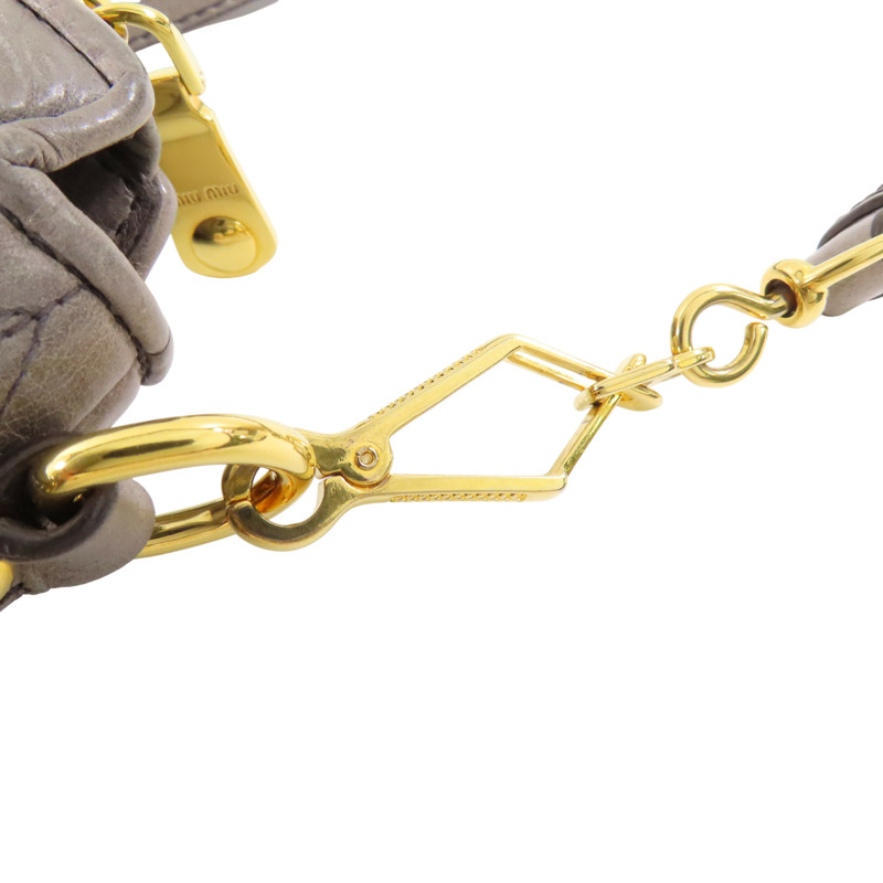 灰色 牛革 兩用包【MIU MIU 繆繆】-10