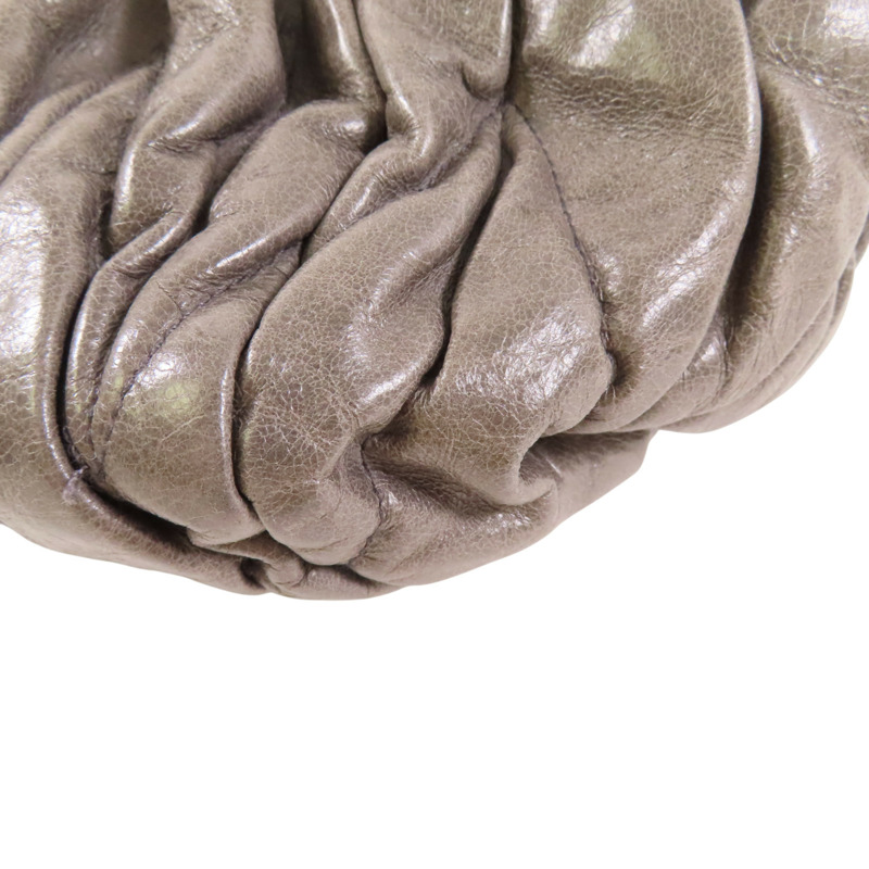 灰色 牛革 兩用包【MIU MIU 繆繆】-11