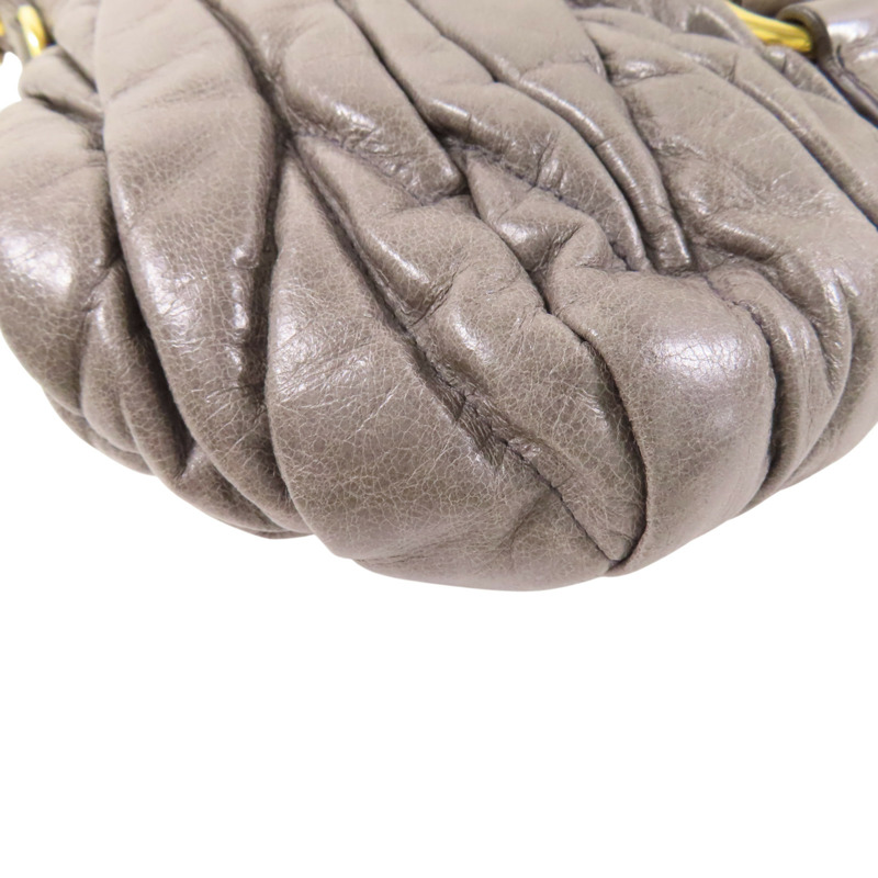 灰色 牛革 兩用包【MIU MIU 繆繆】-13