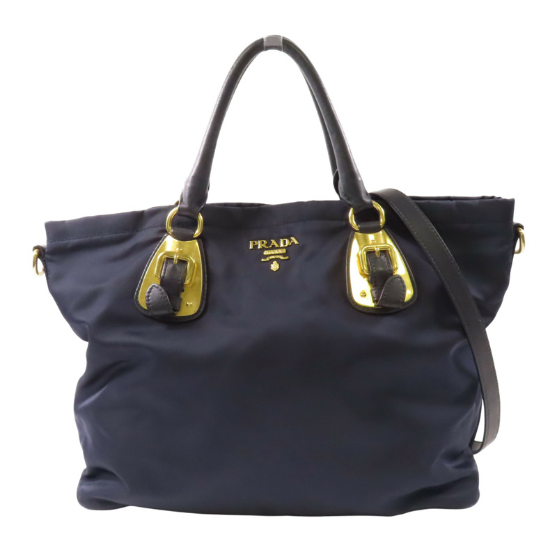 藍色 尼龍 两用包【PRADA 普拉達】-0