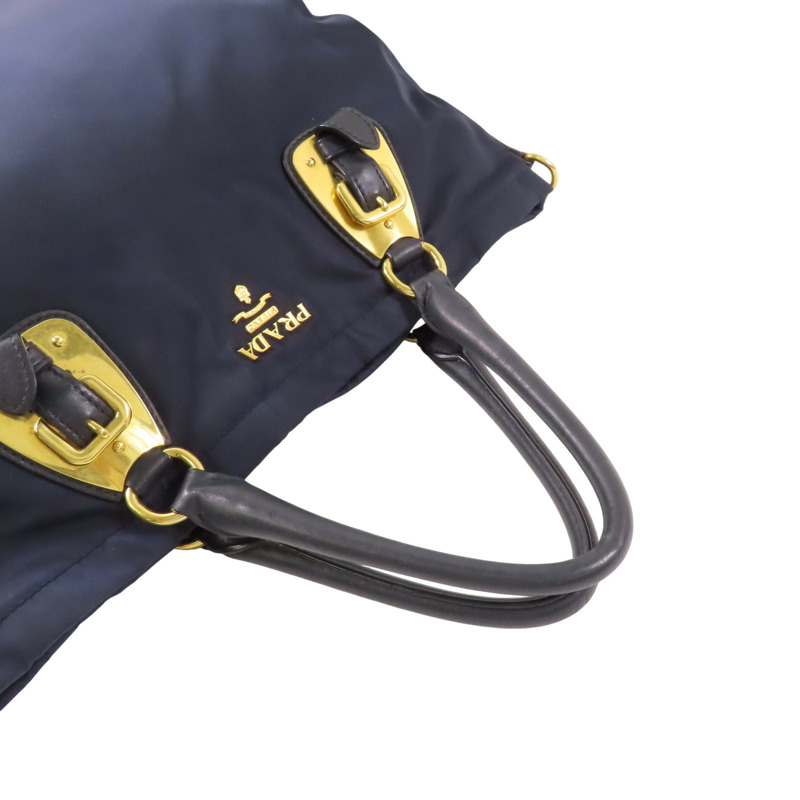 藍色 尼龍 两用包【PRADA 普拉達】-4