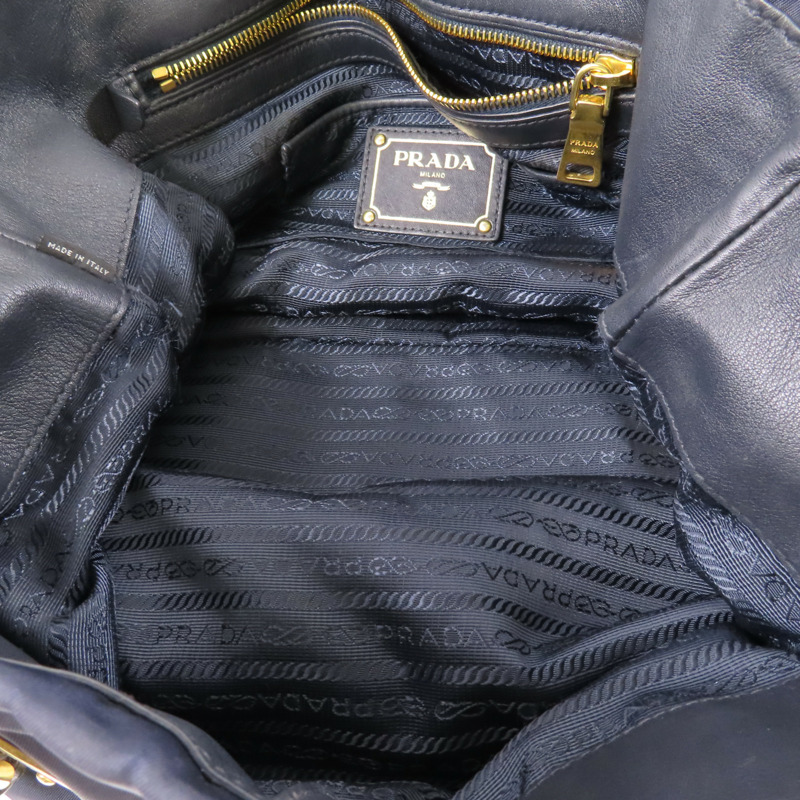 藍色 尼龍 两用包【PRADA 普拉達】-6