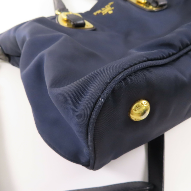 藍色 尼龍 两用包【PRADA 普拉達】-9