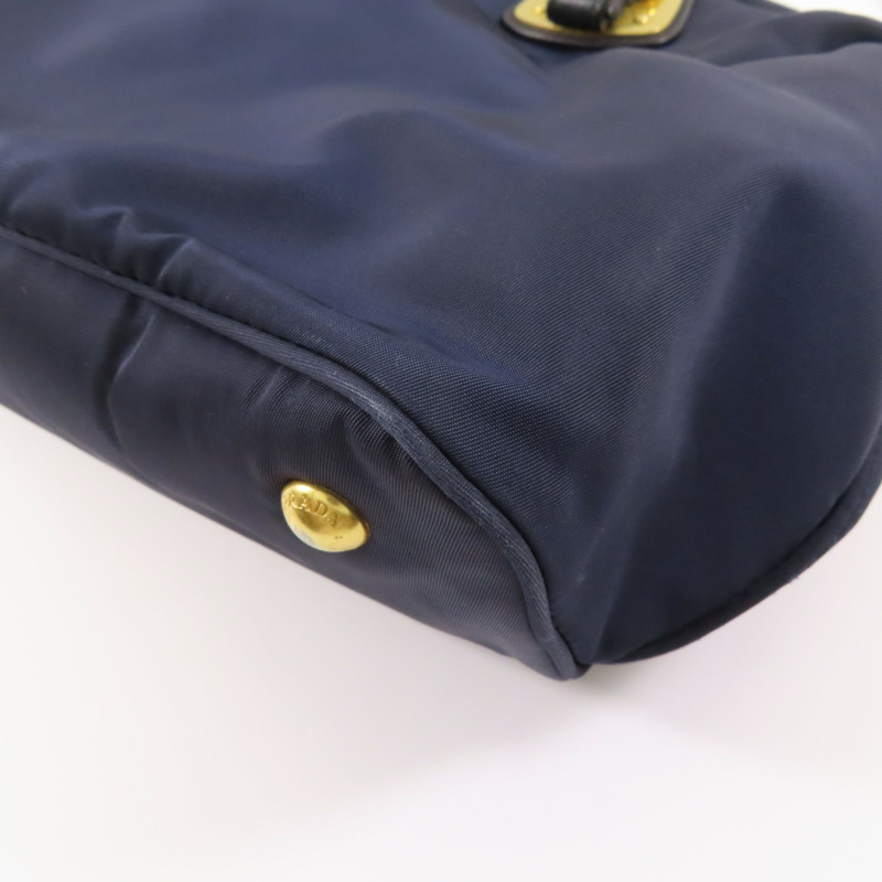 藍色 尼龍 两用包【PRADA 普拉達】-10