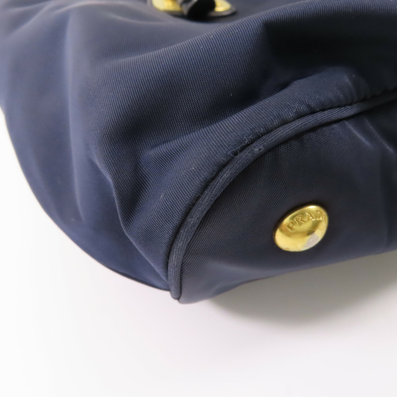 藍色 尼龍 两用包【PRADA 普拉達】-11