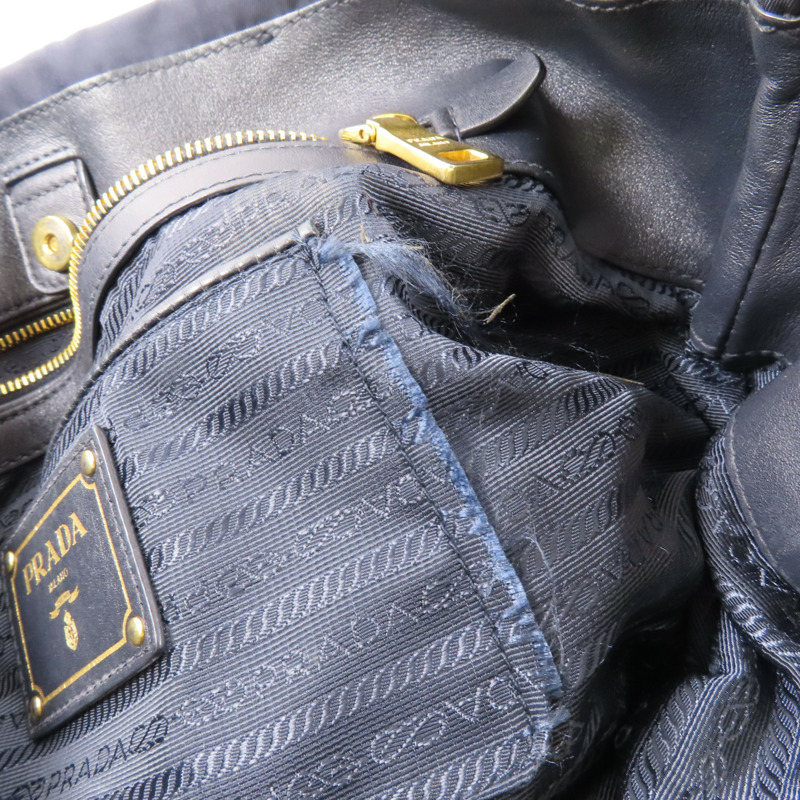 藍色 尼龍 两用包【PRADA 普拉達】-12