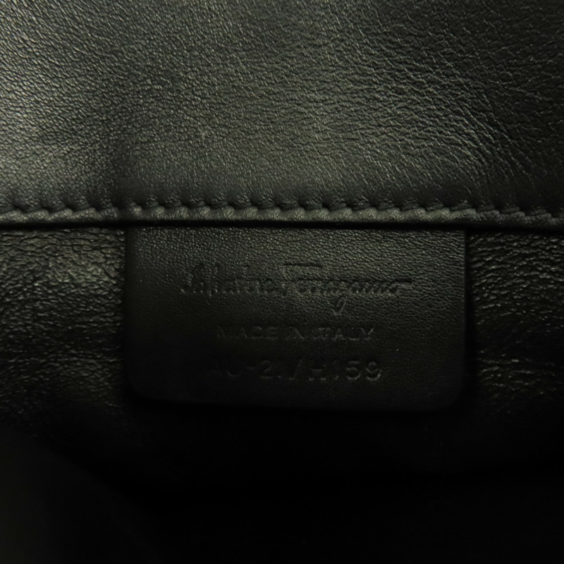 黑色 牛皮 Studio 兩用包【Salvatore Ferragamo 菲拉格慕】 AU-21/H159-7