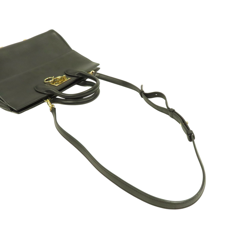黑色 牛皮 Studio 兩用包【Salvatore Ferragamo 菲拉格慕】 AU-21/H159-8