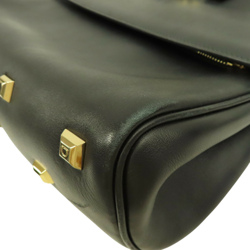 黑色 牛皮 Studio 兩用包【Salvatore Ferragamo 菲拉格慕】 AU-21/H159-17