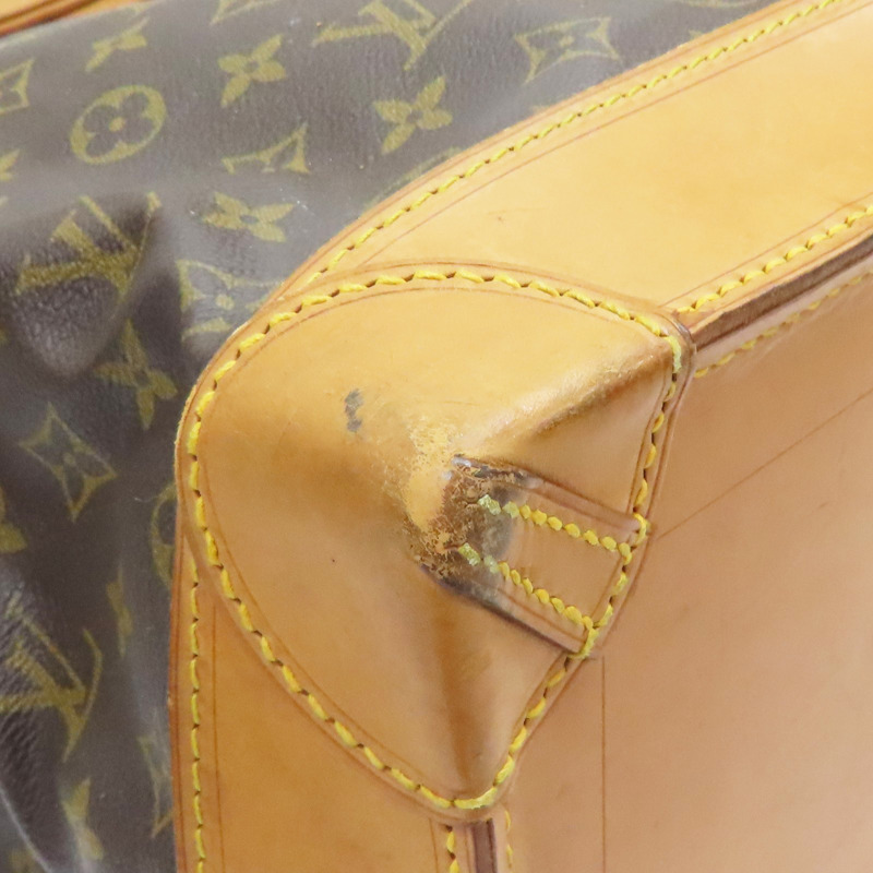 棕色 原花 帆布 Steamer Bag 45 手提包【LOUIS VUITTON LV 路易威登】 M41126-7