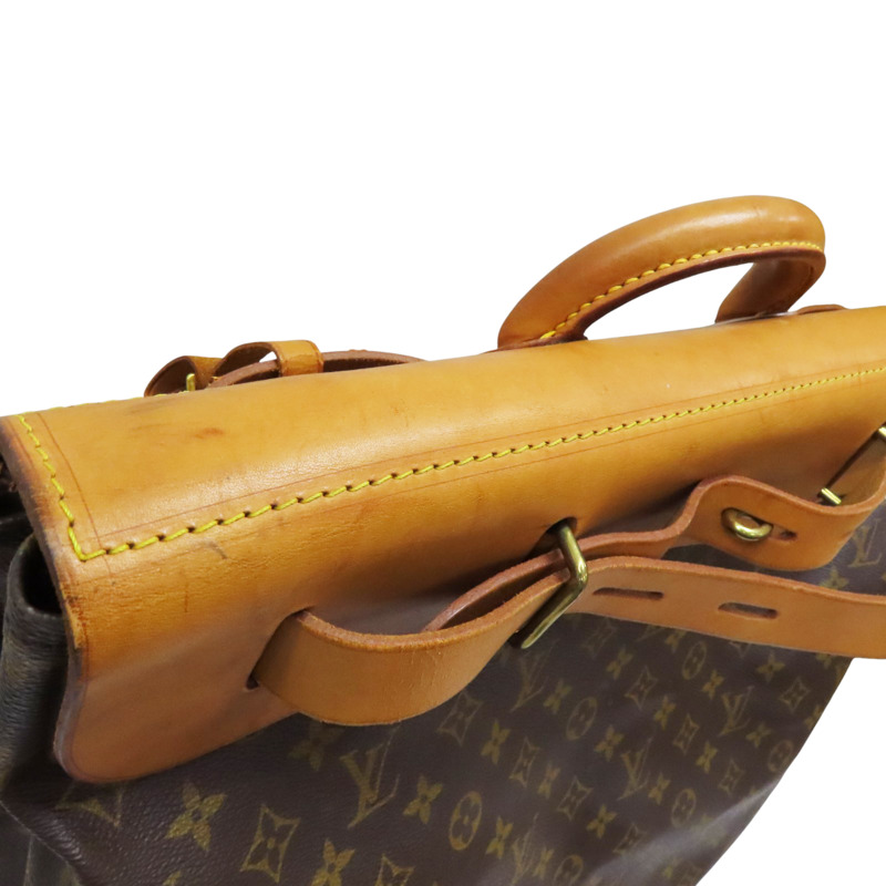 棕色 原花 帆布 Steamer Bag 45 手提包【LOUIS VUITTON LV 路易威登】 M41126-11