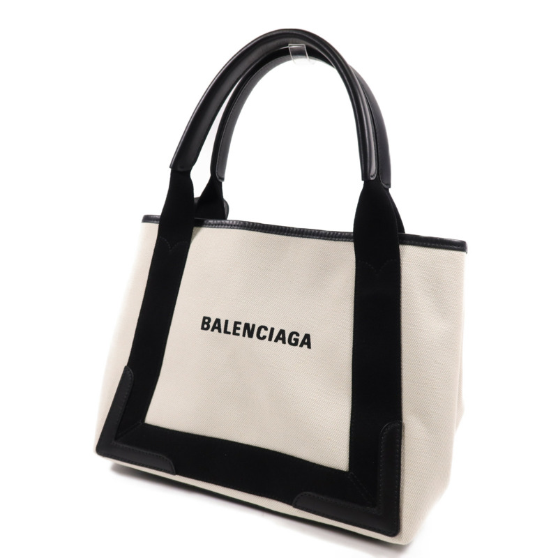BALENCIAGA 帆布Navy Cabas Small銀扣手挽袋-2