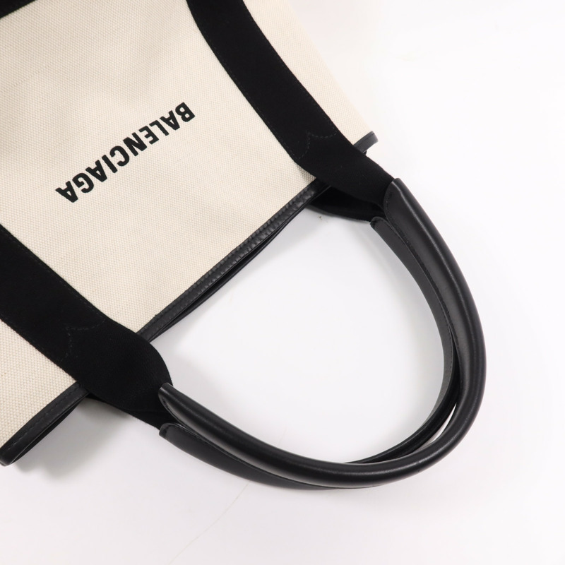 BALENCIAGA 帆布Navy Cabas Small銀扣手挽袋-9