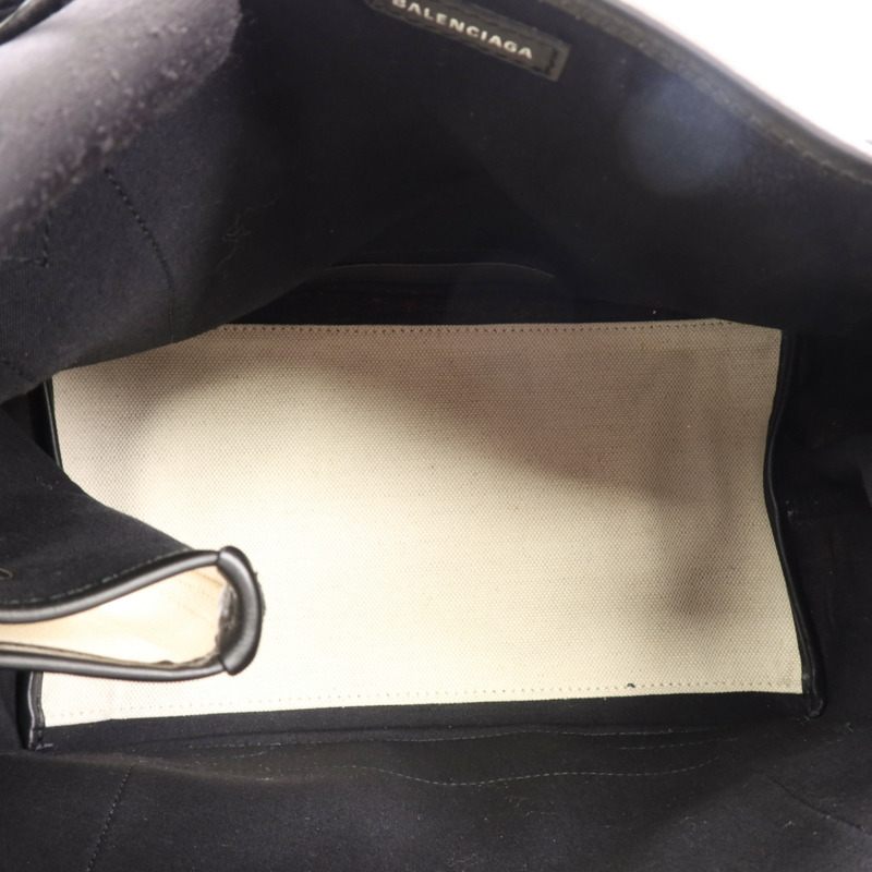 BALENCIAGA 帆布Navy Cabas Small銀扣手挽袋-10