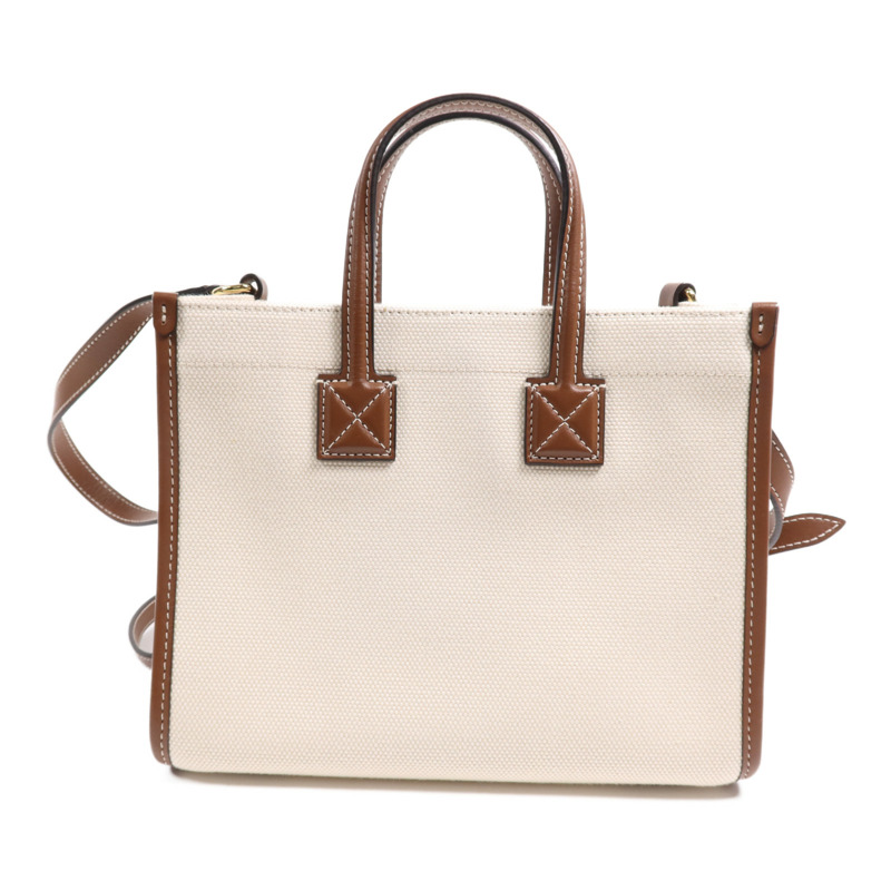 BURBERRY 帆布Freya金扣手挽肩背兩用袋-1