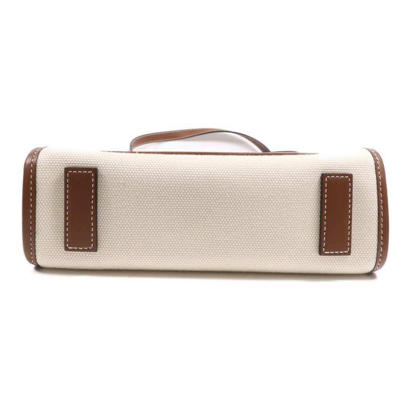 BURBERRY 帆布Freya金扣手挽肩背兩用袋-3