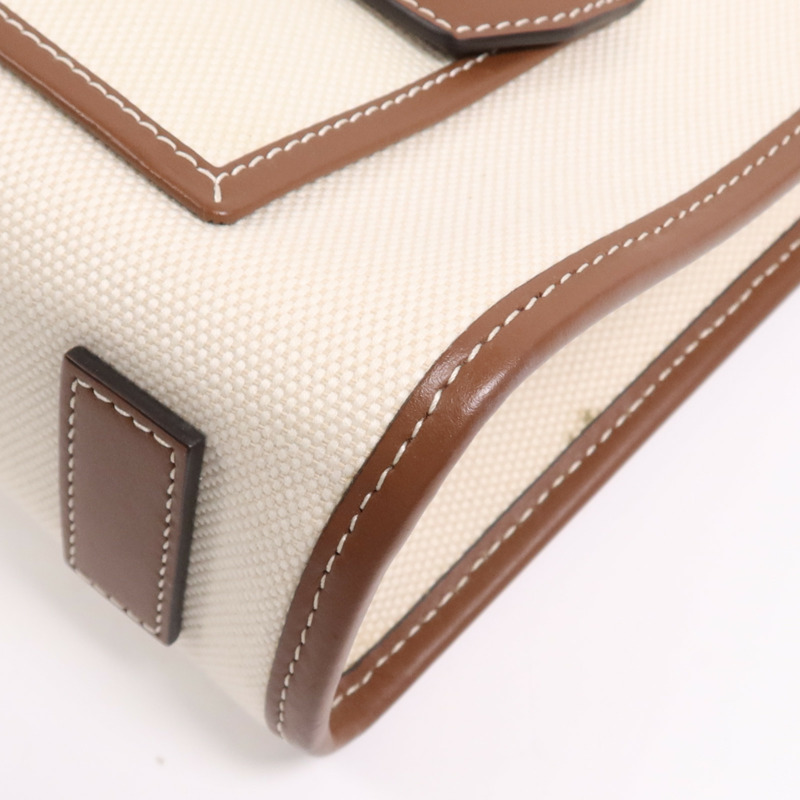 BURBERRY 帆布Freya金扣手挽肩背兩用袋-8